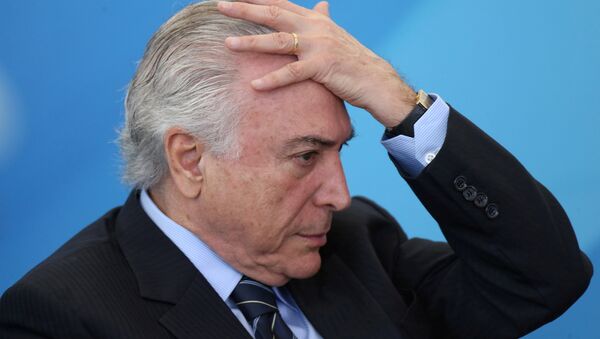 Michel Temer, presidente de Brasil (archivo) - Sputnik Mundo