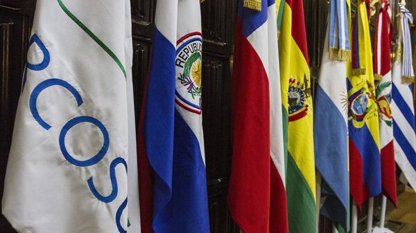 Banderas de los países miembros del Mercosur - Sputnik Mundo