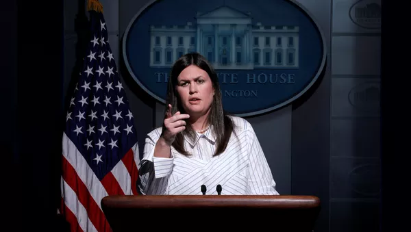 Sarah Huckabee Sanders, la portavoz de la Casa Blanca - Sputnik Mundo