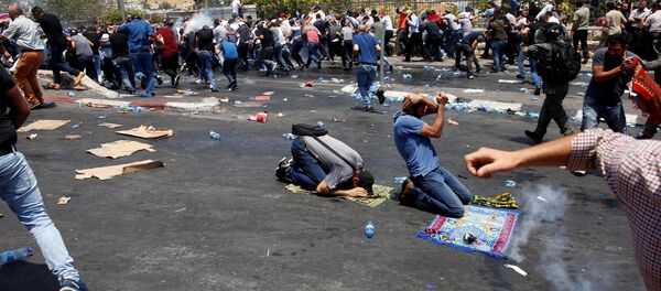 Los choques entre los israelíes y los palestinos en Jerusalén (archivo) - Sputnik Mundo