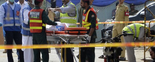 El lugar de la explosión en Pakistán (archivo) - Sputnik Mundo