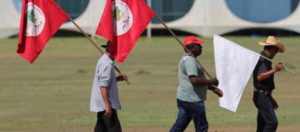 Seguidores del Movimiento de los Sin Tierra brasileño (archivo) - Sputnik Mundo