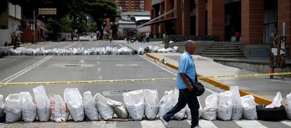 Huelga opositora en Caracas, Venezuela - Sputnik Mundo