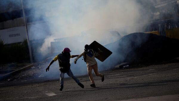 Protestas en Caracas, Venezuela - Sputnik Mundo