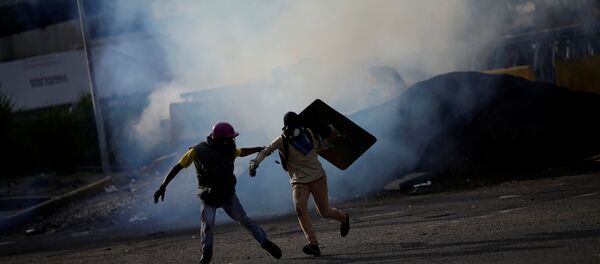Protestas en Caracas, Venezuela - Sputnik Mundo