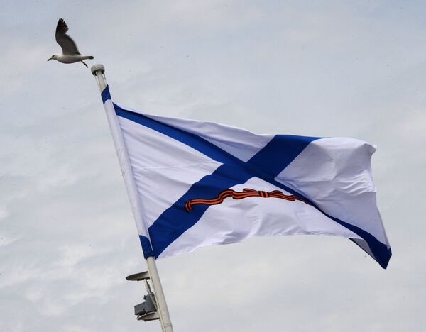 La Cruz de San Andrés, la bandera de la Armada de Rusia  - Sputnik Mundo