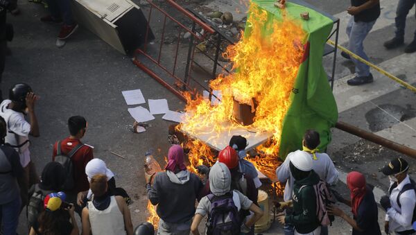 Manifestaciones en Venezuela - Sputnik Mundo