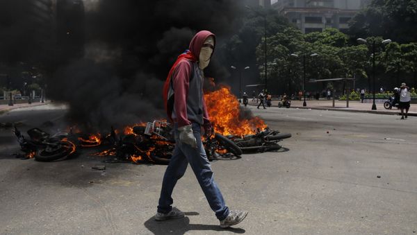 Manifestaciones en Venezuela Manifestaciones en Venezuela - Sputnik Mundo