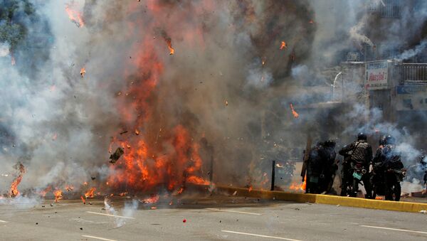 Las protestas en Venezuela - Sputnik Mundo