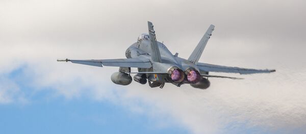 Caza F-18 de la Fuerza Aérea de España - Sputnik Mundo