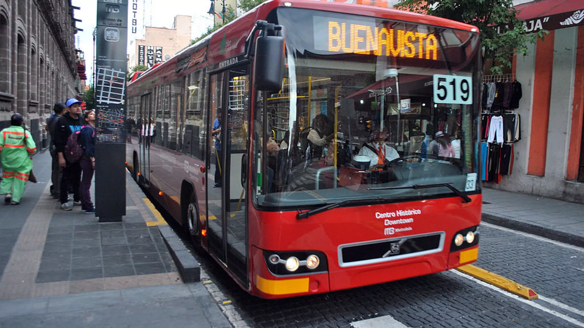 Metrobús en Ciudad de México.