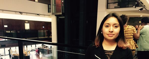 La abogada colombiana Cristina Roserok durante el seminario internacional sobre objeción de conciencia y aborto en Montevideo, agosto de 2017 - Sputnik Mundo