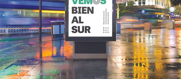 Cartel de Bienalsur - Sputnik Mundo