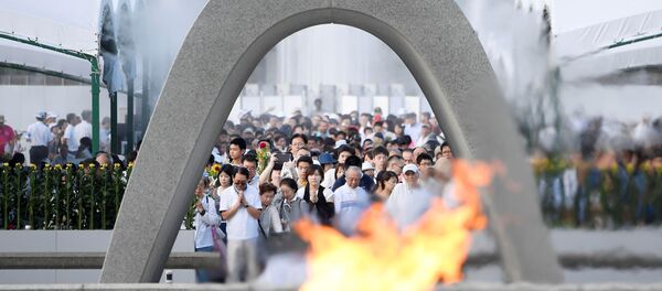 La ceremonia en Parque de la Paz, Hiroshima - Sputnik Mundo