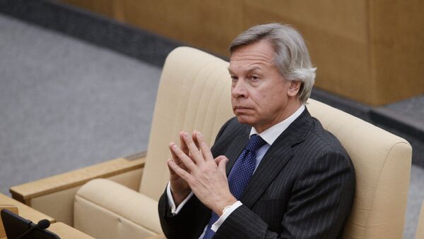 Alexéi Pushkov, senador ruso - Sputnik Mundo