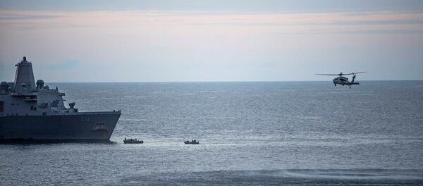 Lugar del siniestro del convertiplano estadounidense MV-22. Lugar del siniestro del convertiplano estadounidense MV-22. - Sputnik Mundo