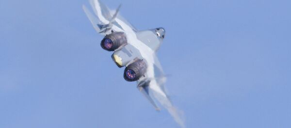 Un avion T-50 (archivo) - Sputnik Mundo