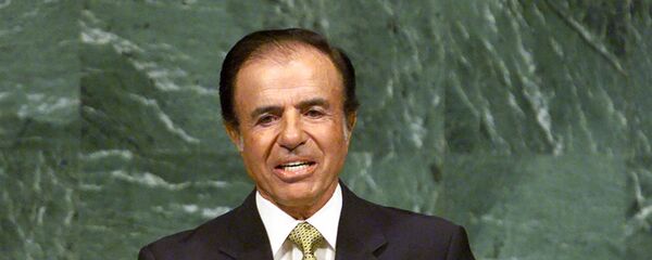 Carlos Menem, expresidente de Argentina - Sputnik Mundo