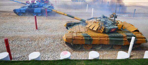 Танковый биатлон . Полуфинал. День первый - Sputnik Mundo