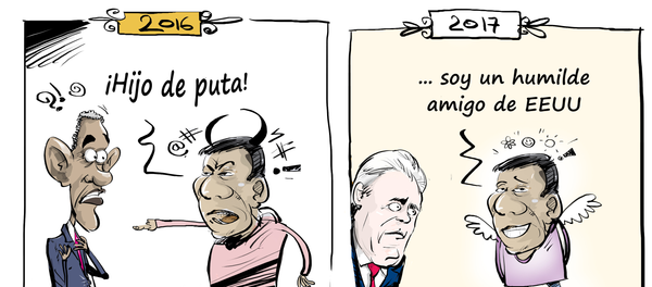 Los giros de Duterte: de hijo de puta a un amigo de EEUU - Sputnik Mundo