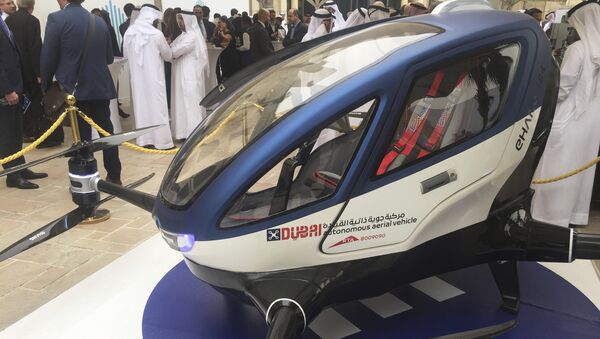 Vehículo no tripulado volador Ehang 184 - Sputnik Mundo