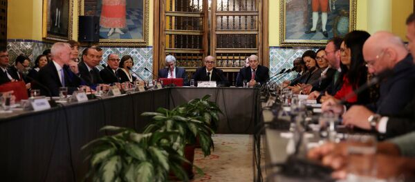 Ministros de Exteriores de los países americanos durante la reunión en Lima - Sputnik Mundo