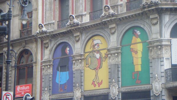 Personajes de Rius en el Museo del Estanquillo de la Ciudad de México (archivo) Personajes de Rius en el Museo del Estanquillo de la Ciudad de México (archivo) - Sputnik Mundo