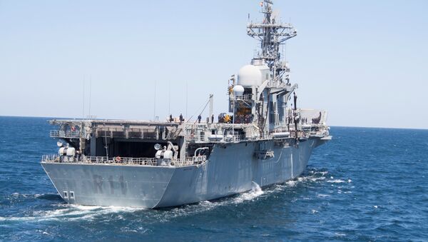El portaviones Príncipe de Asturias (R-11) de la Armas de España - Sputnik Mundo
