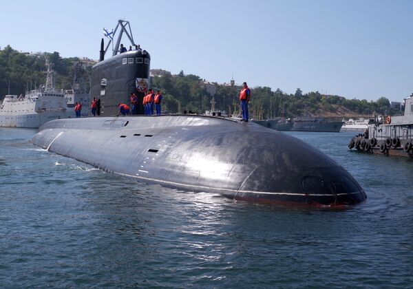 El sumergible diésel Krasnodar, en Sebastopol. - Sputnik Mundo