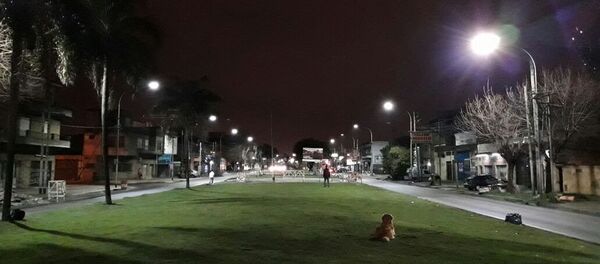 Luminarias de Incotex Electronic Group en la avenida Remedios de Escalada de San Martín en el partido de Lanús, provincia de Buenos Aires Luminarias de Incotex Electronic Group en la avenida Remedios de Escalada de San Martín en el partido de Lanús, provincia de Buenos Aires - Sputnik Mundo
