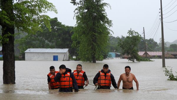 Un grupo de rescatistas en Nepal Un grupo de rescatistas en Nepal - Sputnik Mundo