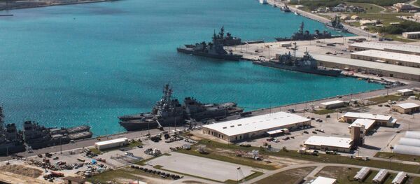 Una base estadounidense en la isla de Guam Una base estadounidense en la isla de Guam - Sputnik Mundo