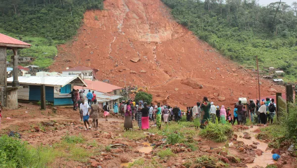 Consecuencias de un deslave en Sierra Leona - Sputnik Mundo