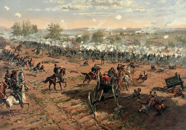 La Batalla de Gettysburg (1863) - Sputnik Mundo