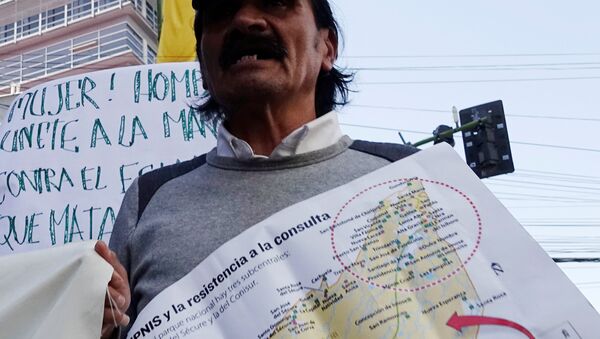 Protestas contra la construcción de una carretera - Sputnik Mundo