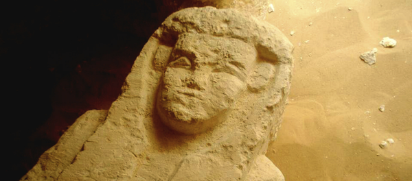 Uno de los sarcófagos hallados por los arqueólogos egipcios - Sputnik Mundo