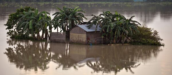 Inundaciones en la India - Sputnik Mundo