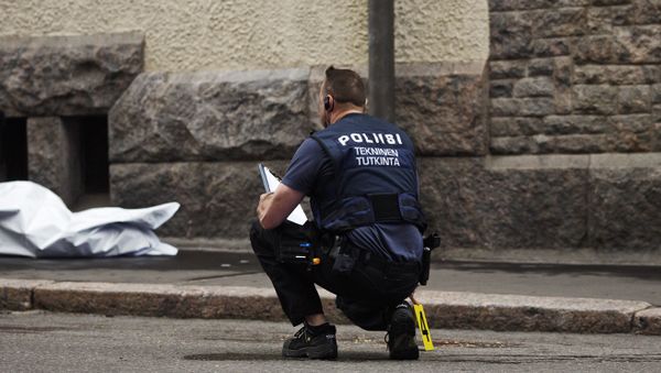 Un policía de Finlandia (archivo) Un policía de Finlandia (archivo) - Sputnik Mundo