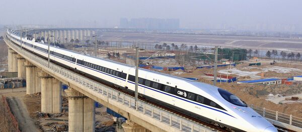 Un tren bala en China (imagen referencial) - Sputnik Mundo