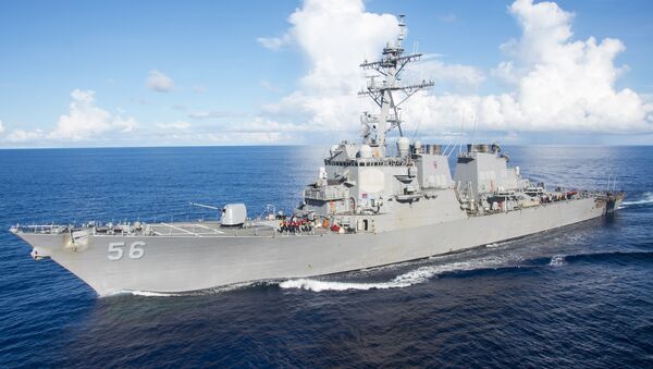 Destructor estadounidense USS John S. McCain - Sputnik Mundo