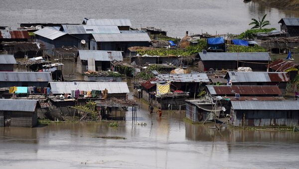 Inundaciones en la India - Sputnik Mundo