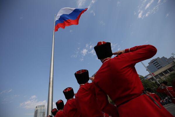 Rusia celebra a lo grande el Día de la Bandera Nacional Rusia celebra a lo grande el Día de la Bandera Nacional - Sputnik Mundo