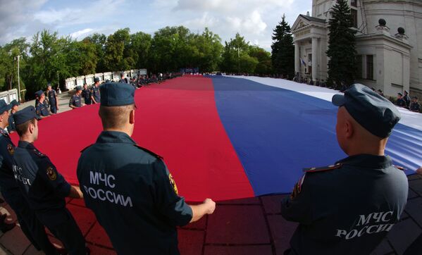 Rusia celebra a lo grande el Día de la Bandera Nacional Rusia celebra a lo grande el Día de la Bandera Nacional - Sputnik Mundo