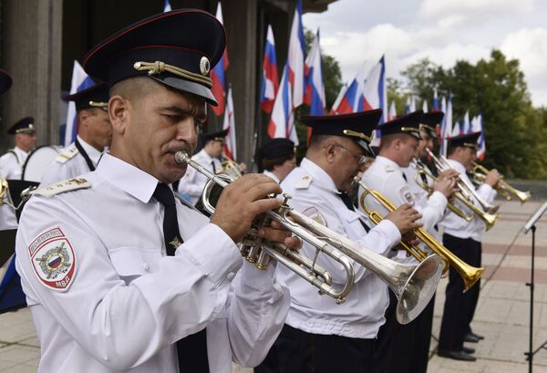 Rusia celebra a lo grande el Día de la Bandera Nacional Rusia celebra a lo grande el Día de la Bandera Nacional - Sputnik Mundo
