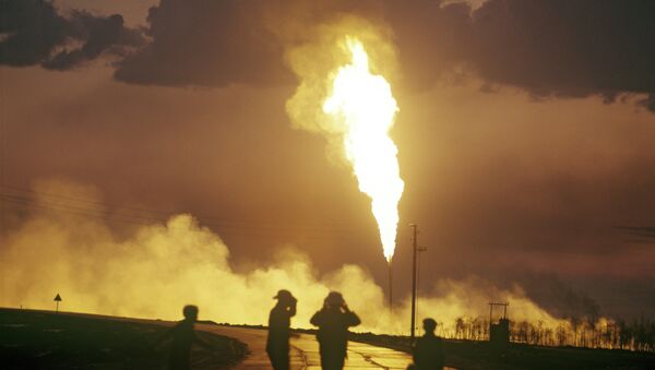 Gas ardiendo - Sputnik Mundo