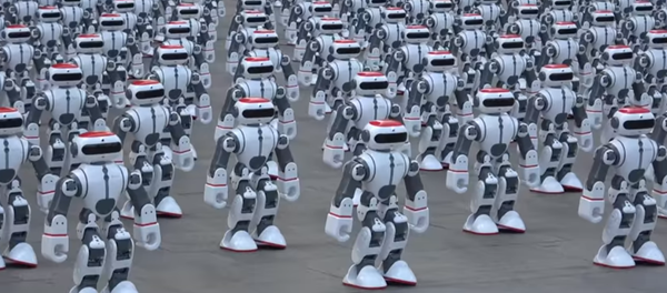 Vista encantadora: la danza simultánea de robots que rompe un récord mundial - Sputnik Mundo