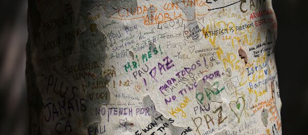 Las palabras del apoyo tras los atentados en Cataluña (imagen referencial) - Sputnik Mundo