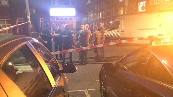 El lugar de la supuesta amenaza terrorista en Rotterdam, Países Bajos El lugar de la supuesta amenaza terrorista en Rotterdam, Países Bajos - Sputnik Mundo