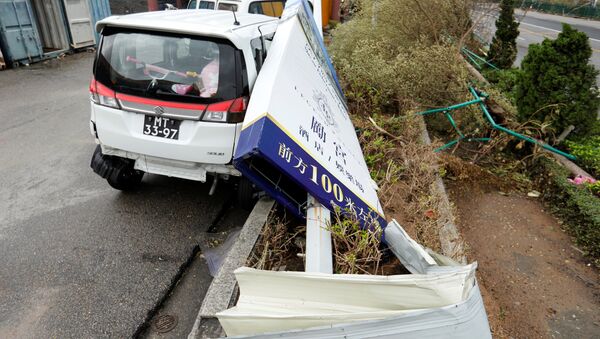 Consecuencias del tifón Pakhar en Macao - Sputnik Mundo