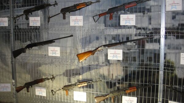 Trofeos de guerra arrebatados a los grupos radicales e insurgentes en Siria y expuestos en Rusia en el marco del Foro Internacional Army 2017. - Sputnik Mundo